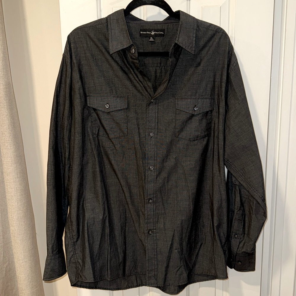 Men’s Dark Grey button down